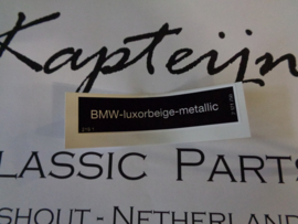 Sticker "luxorbeige - metallic" (Nieuw)