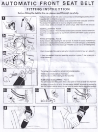 Safety belt 3-point automatic right front complete (New)