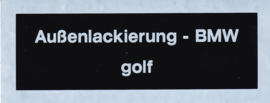 Sticker "golf" (Nieuw)