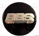 "BBS" Plakette d=70 mm Schwartz - Silber (4 Stück, Neu) 