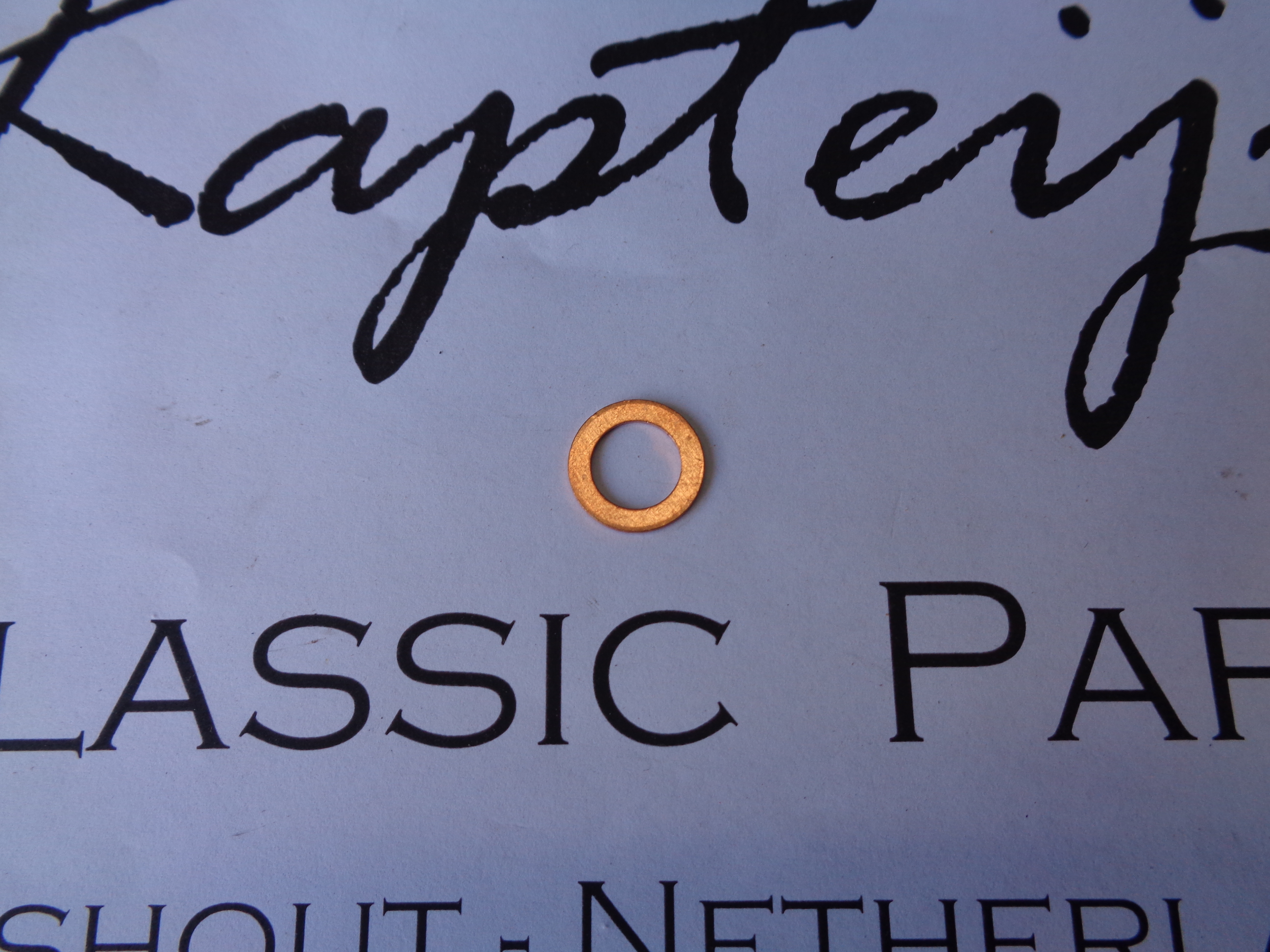 Dichtring oliefilterhuis A10x16-CU (Nieuw)