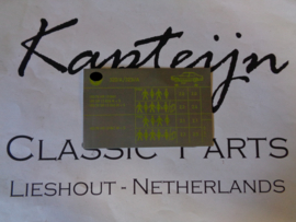 Sticker bandenspanning 320/6 - 323i, vanaf 1980 (Nieuw)