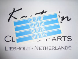 "Bilstein" sticker transparante letters 150x15 mm (4 stuks, Nieuw)