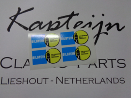 "Bilstein" sticker 50x25 mm (4 stuks, Nieuw)