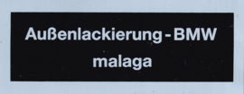Sticker "malaga" (Nieuw)