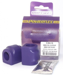 Rubber stabilisatiestang 19mm Powerflex (Nr.3) 1982 - 1989 (Per set, Nieuw)