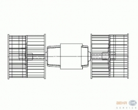 Heatermotor (Red, L=281mm)