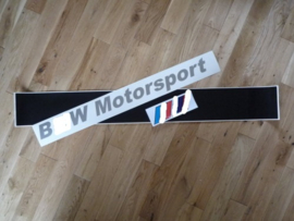 Zonneband "/// B*W Motorsport ///" 1220x150 mm (Nieuw)