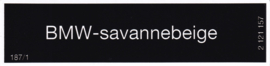 Sticker "savannebeige" (Nieuw)