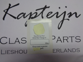 BMW Service autocollant 50x72 mm (Nouveau)