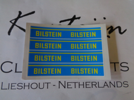 "Bilstein" sticker 125x20 mm (4 stuks, Nieuw)