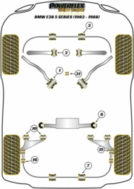 Draagarmrubber onder Powerflex (Nr.2) (Per set, Nieuw)