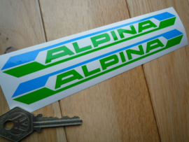 "Alpina" Text Blau-Grün 190x18 mm (Neu)  