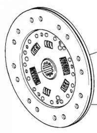 Kupplungscheibe D=228mm M10+M20 (Neu)