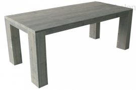 Tafel Eline, steigerhouten binnentafel