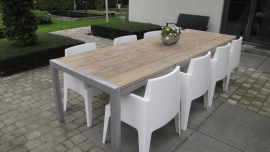 Tafel Stabilo XL, steigerhouten tafels in lengte 260cm, 280cm, 300cm