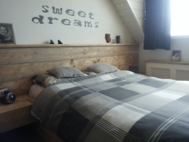 Steigerhouten 2-persoonsbed Sweet Dreams