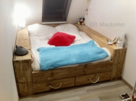 Steigerhouten Kajuitbed Bo