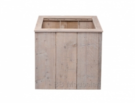 Plantenbak van gebruikt steigerhout; Woody Cube Large