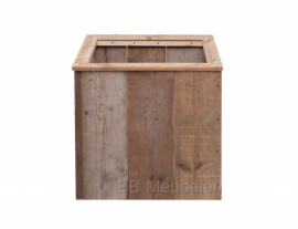 Plantenbak van gebruikt steigerhout; Woody Cube Small