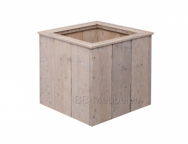 Plantenbak van gebruikt steigerhout; Woody Cube Large