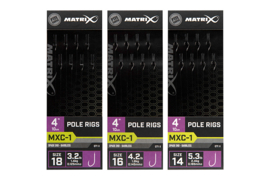 MXC-1 barbless 10cm pole rigs