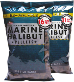 Marine halibut pellets