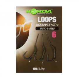 Loop rig wide gape barbless