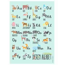 poster dieren alfabet