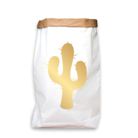 paperbag goud cactus