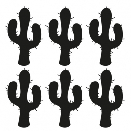 muursticker folie cactus