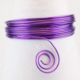 Aluminium wire 0,8mm 15m lilac