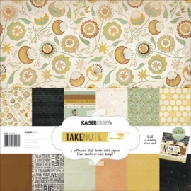 Kaiser craft paper pack 12x12" Take Note