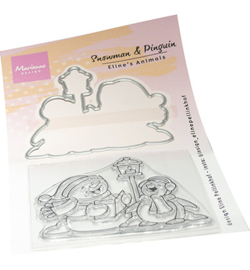 Marianne Design - EC0205 - Eline's Animals - Snowman & Pinguin