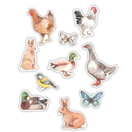 Craft Consortium Farm Meadow Animals Wood Shapes (CCWDNS005)