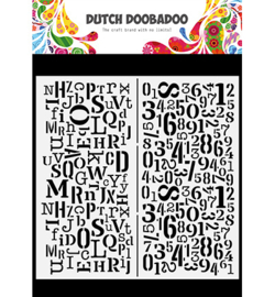 Dutch Doobadoo - 470.784.094 - Mask Art Slimline Letters & Numbers