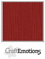 CraftEmotions linnenkarton donker rood 27x13,5cm 250gr