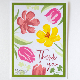 Marianne D Stempel - CS1054 - Colorful Silhouettes Tulips