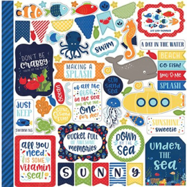 Echo Park Under The Sea 12x12 Inch Element Stickers (US131014)