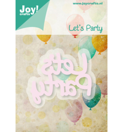 Cutting & Embossing tekst Let's Party
