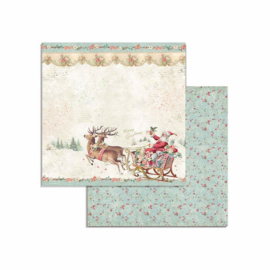 Stamperia Pink Christmas 8x8 Inch Paper Pack (SBBS16)