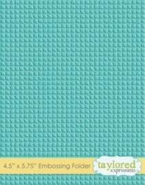 Burlap Embossing Folder (TEEF12)