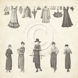 Pion Design - Alma's Sewing Room - Ladies wardrobe - 12x12
