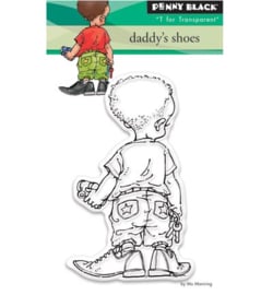 Penny Black Transparent Stamp - Daddy's shoes
