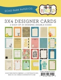 Echo Park 3x4 Inch For The Record Designer Cards (MEMOSFTR3x4)