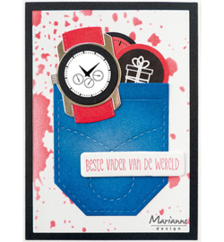 Marianne Design - Tekststickers - CA3185 - Clockwork