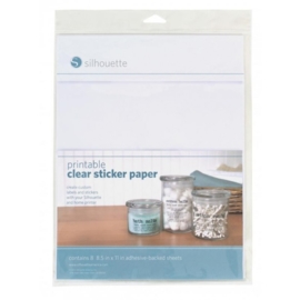 Silhouette Printable White Sticker Paper