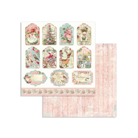 Stamperia Pink Christmas 8x8 Inch Paper Pack (SBBS16)