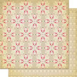 Cosmo Cricket - Mitten Weather Collection - Christmas - 12 x 12 Double Sided Paper - Winter Frost