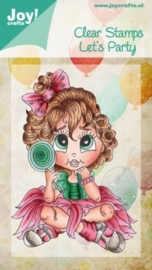 Clear stamps - meisje met lolly